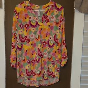 Dear Scarlett Multicolor Floral Top